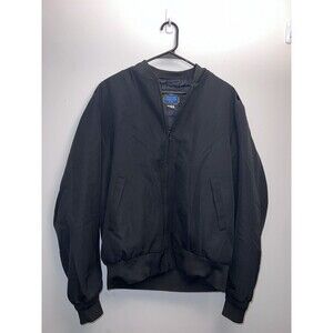 Neptune Garment Co Military Black Removable Liner Wool Blend Bomber Jacket 44